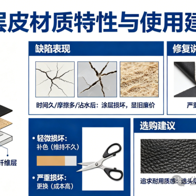 二层皮涂层脱落怎么办？二层皮掉皮不是你的错，是它天生“短命”